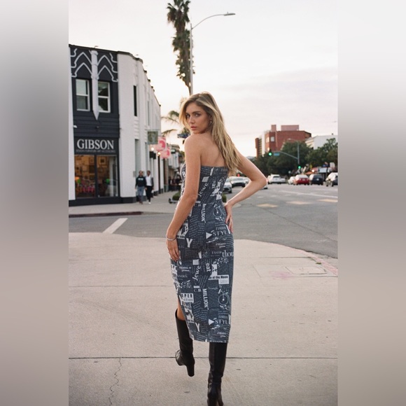 High Split Pin Dress (FINAL SALE) - Picture 2 of 3